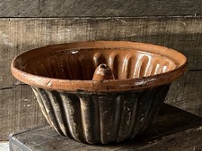 Vintage French Earthenware Large Cake Mould