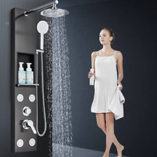 Shower Panel Column Tower Massage Body Jets  Stainless Steel Mixer 1.24meter