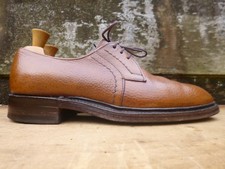 JOSEPH CHEANEY DERBY SHOES BROWN TAN LEATYHER UK8.5 MENS MOLTON