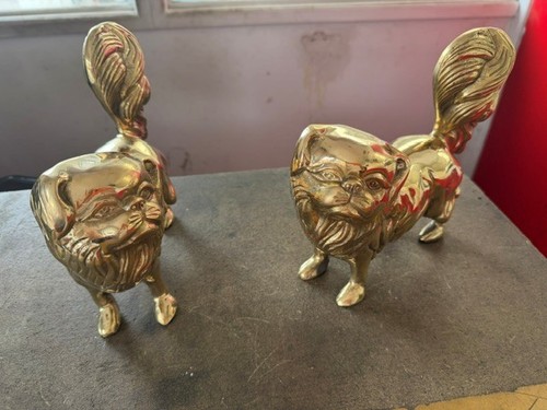 Pair vintage brass - pair,