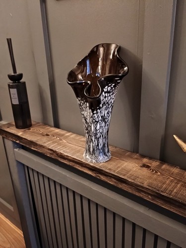 Handcrafted large glass vase - handcrafted,