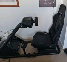 GTPLAYER Racing Simulator Cockpit thrustmaster t300  base ferrari wheel  pedals