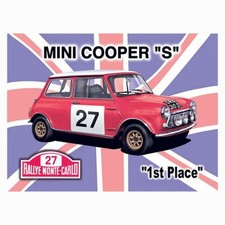 Mini Cooper "S" Retro metal