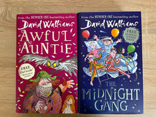 Hardback David Walliams books : Awful Auntie and The Midnight Gang