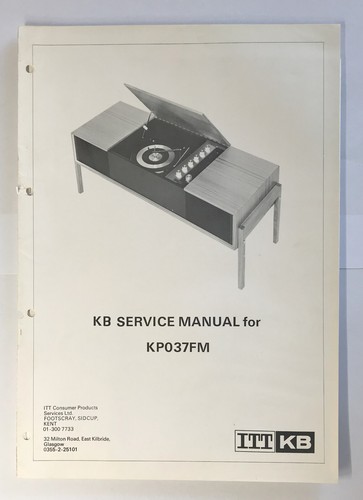 Radiogram model kp037fm - kb,