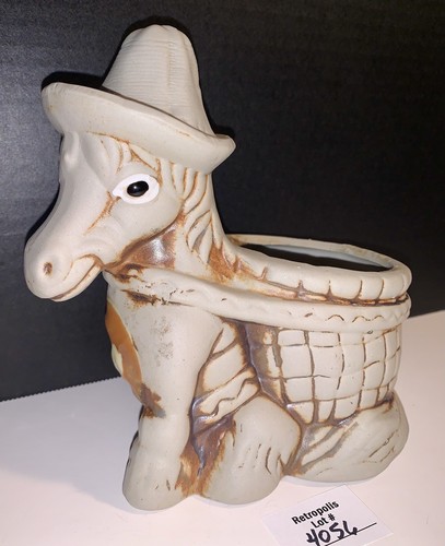 Ceramic bisque donkey - ceramic,