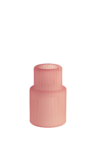 Pink frosted ribbed - 12,