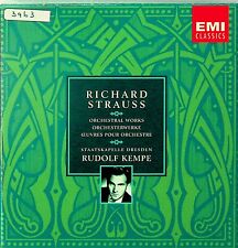 STRAUSS Orchestral Works KEMPE Dresden 9-CD EMI Box Set (Horn/Violin Concerto +)