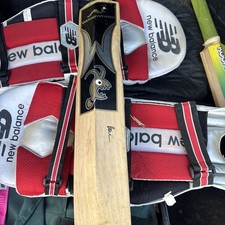 Woodworm Hard Drive Silver Cricket Bat 84 cm height 10 cm width