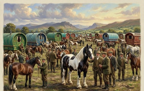 Traveller horse fair wall - traveller,