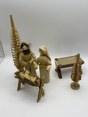 Vintage corn husk doll - vintage,