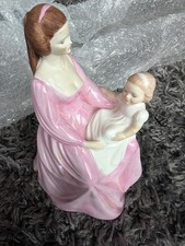Coalport Ladies of Fashion Mother and Baby Devotion Porcelain Figurine
