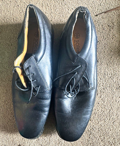 Soleflex men black leather - black,