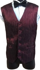 Christmas formal tuxedo evening Burgundy Waistcoat Mens and boys