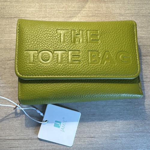 Jamie green faux leather - faux, rfid