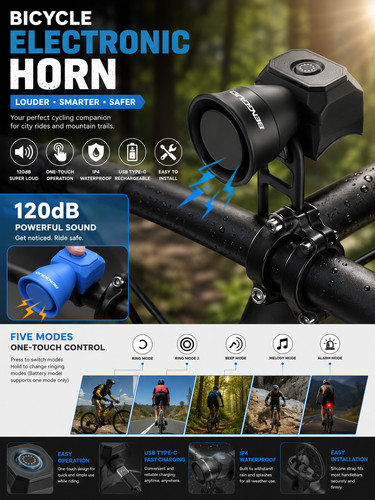 Bicycle horn mountain bike - horn,