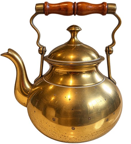 Antique tin lined brass - tin,