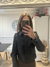 Reiss Kaja Leather Trucker