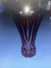 Vintage Cranberry Cut To Clear