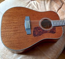 Guild D-1212 Solid Mahogany 12 String Acoustic Guitar