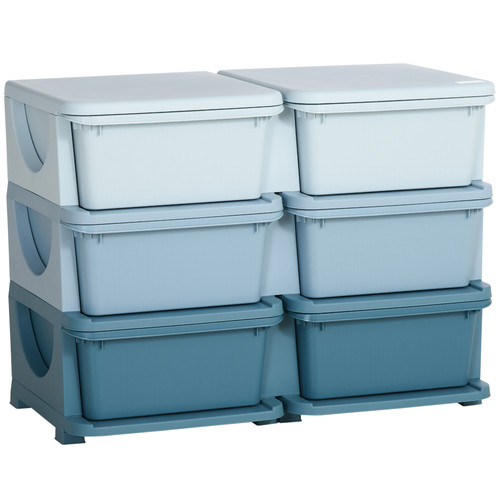 Homcom kids toy storage unit - toy, 6