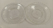 1937 George VI Coronation & George The Sixth Glass Plates Pair Vintage Preowned 
