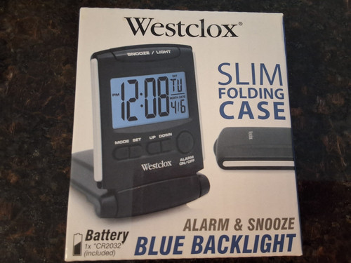 Westclox travel alarm clock - travel,