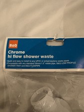 B&Q chrome hi flow shower