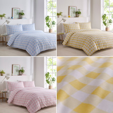 Gingham Duvet Cover Bedding