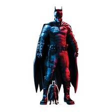 The Batman Lifesize Cardboard Cutout Robert Pattinson Red Blue Style + FREE Mini