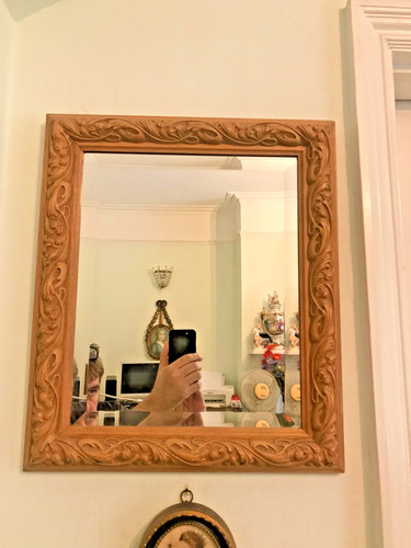 Vintage wall mirror art - mirror,