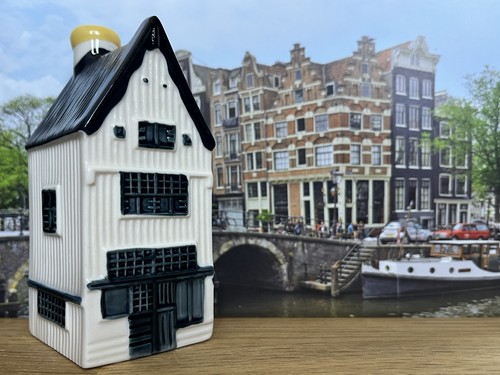 Klm delft blue miniature house - klm,