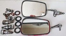 VINTAGE VW BEETLE COLLECTION OF WING MIRRORS VARIOUS MOUNTING NUTS ETC, ITEM'S