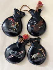 Pair of Hand Decorated Painted