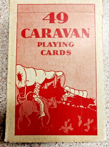 1929 caravan playing cards - caravan,