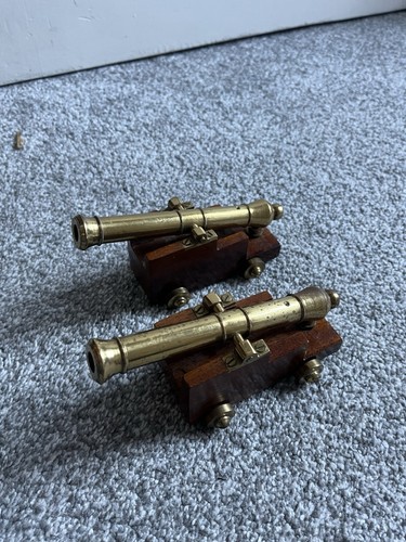 Pair miniature brass - pair, of