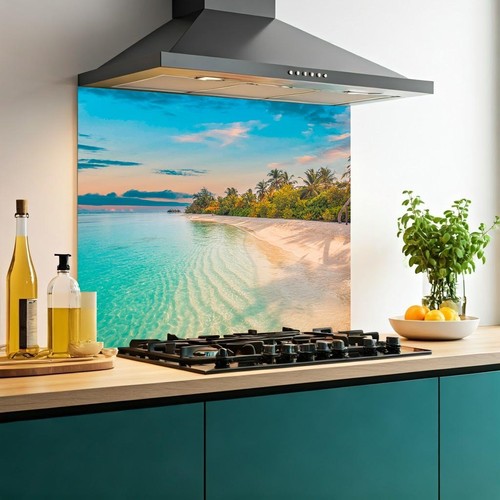 Printed glass kitchen - printed,