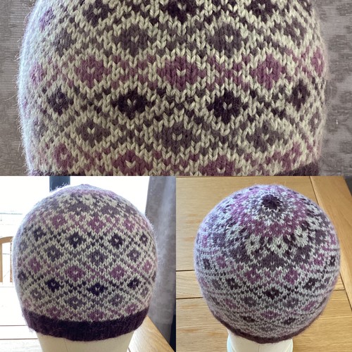 Fair isle fitted - beanie, women