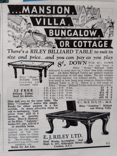 M71 ephemera 1930s - , advert