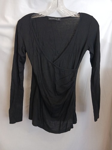 Women size black surplice - size, 2