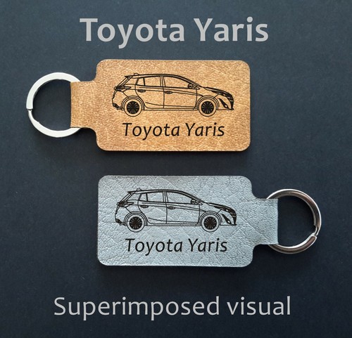 Yaris leatherette keyring - yaris,