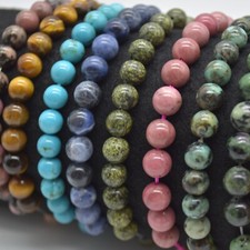 Round gemstone beads - round,