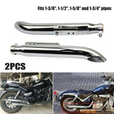 2Pcs Motorcycle Exhaust