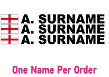 3 X Driver Name Stickers -