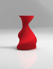 Asymmetrical 3D Printed Vase