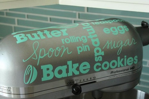 Kitchenaid mixer decal - kitchenaid,