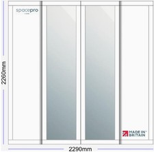 Spacepro 4 Door Shaker White