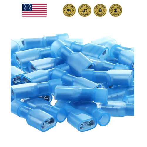 Blue female spade - female, connector