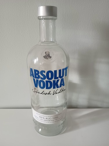 Empty bottle absolute - bottle, of