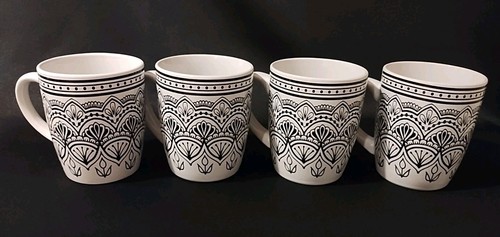 Lot coffee cups black and - of,